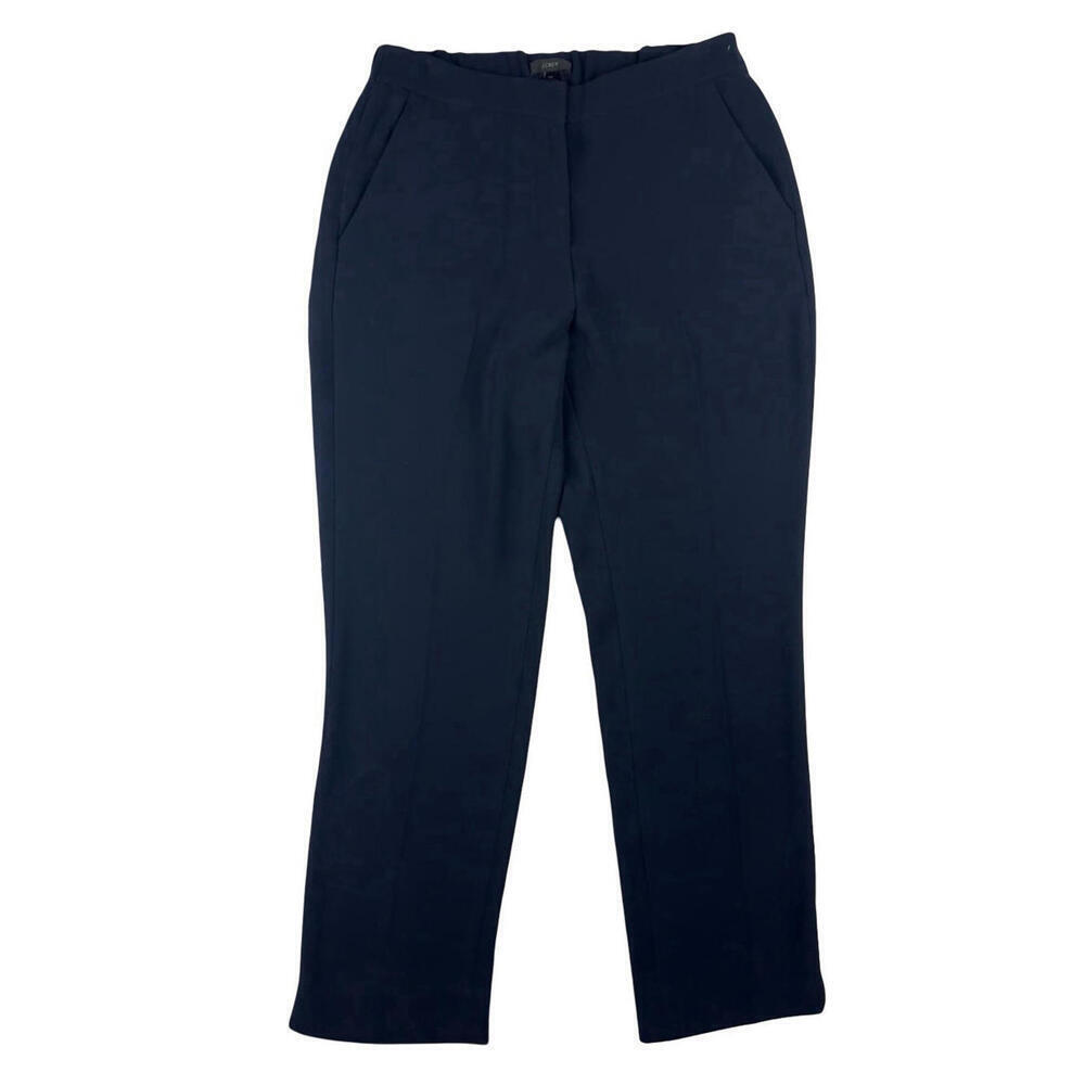 J. Crew Casual Ankle Dress Pants Navy Size US 10 Tall